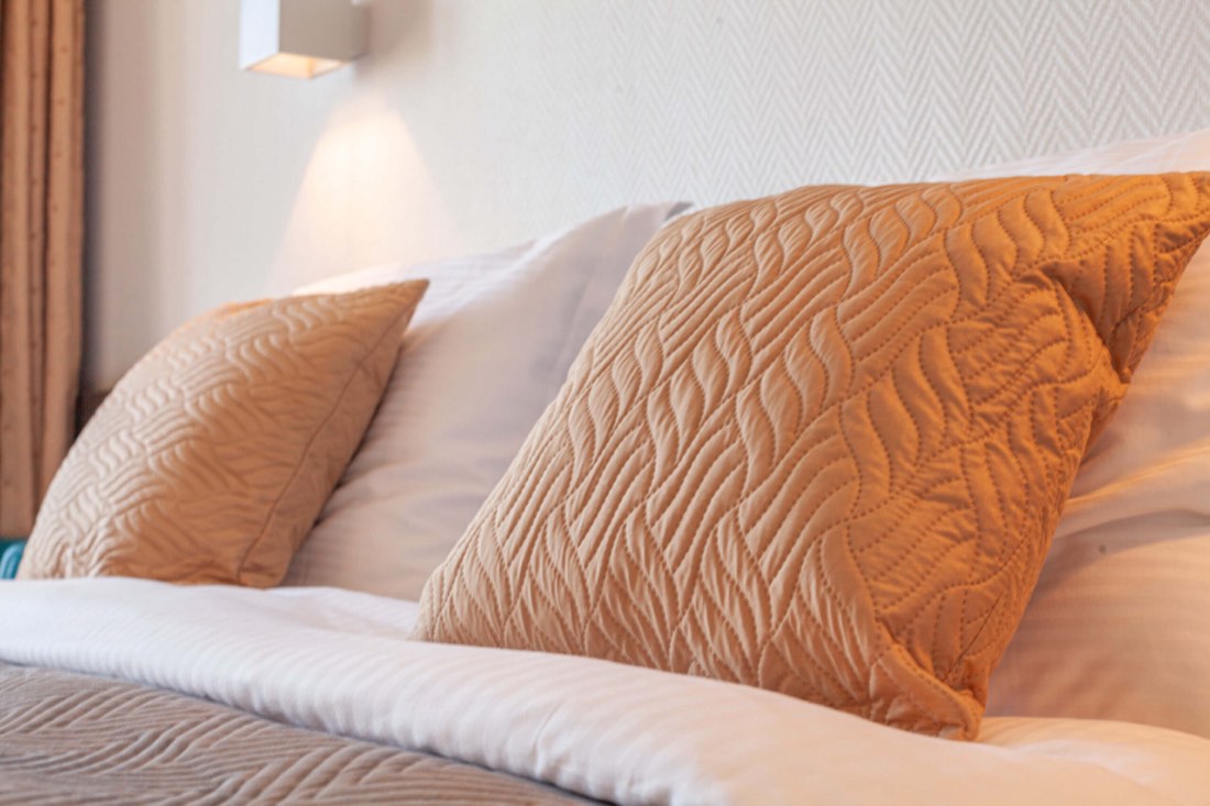 Detail van het bed