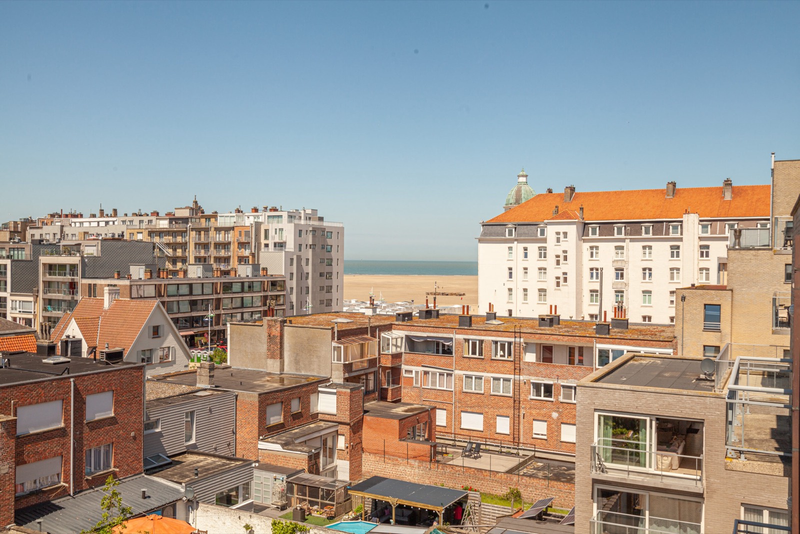 Zicht over Zeebrugge
